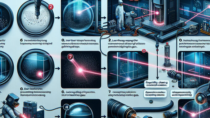 Laser cleaning for removing contaminants from glass surfaces