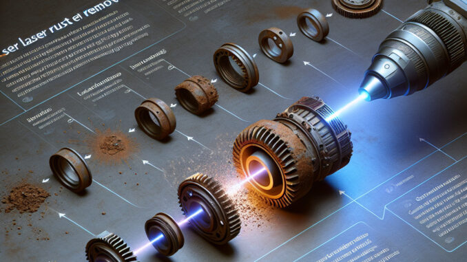 Wie wirkt sich die Rostentfernung mit einem Laser auf die chemische Reaktivität des Materials aus?